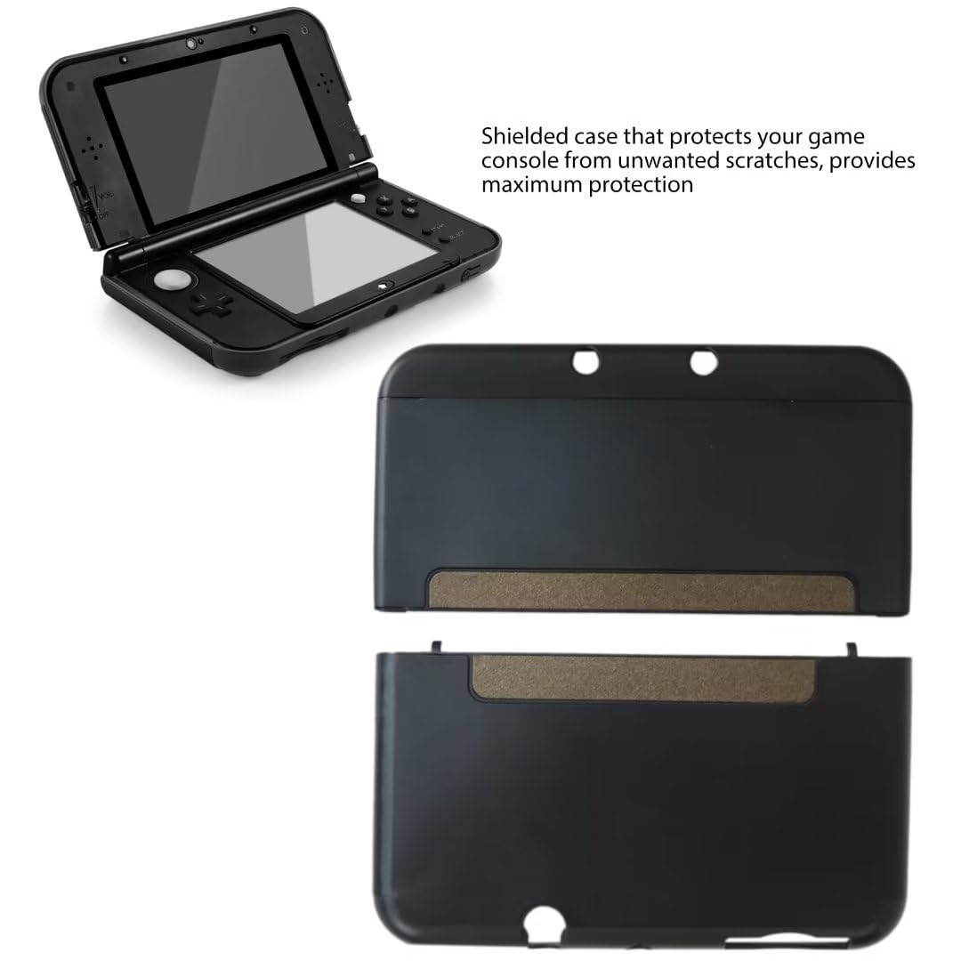 Black Aluminum Plastic Protector Case for Nintendo New 3DS XL LL T31917