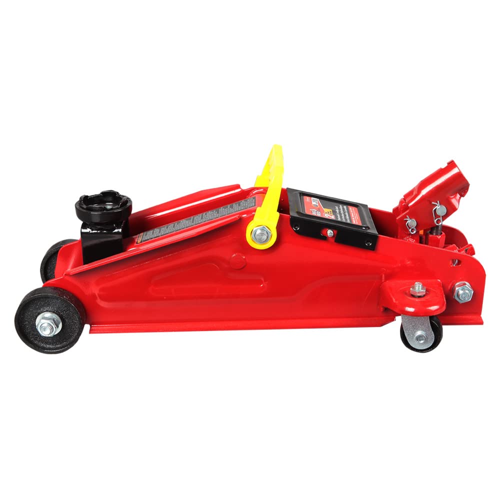 2 Ton Hydraulic Trolley Floor Jack with Carrying Case, Red R69241