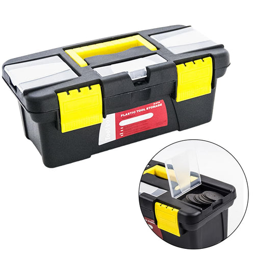 10-Inch Plastic Tool Box with Removable Tray F8410