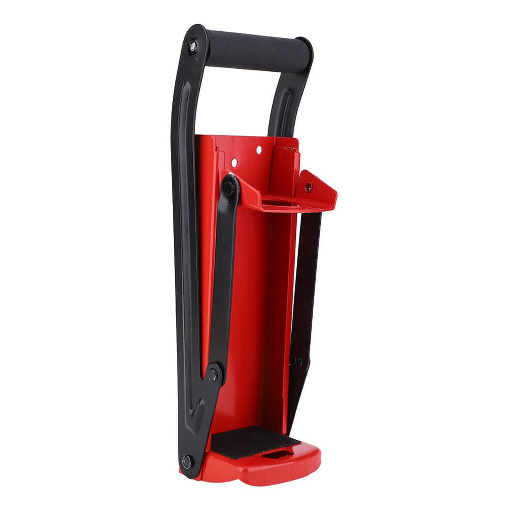 HeavyDuty Can Crusher Red Steel with Rubber Handle M5206