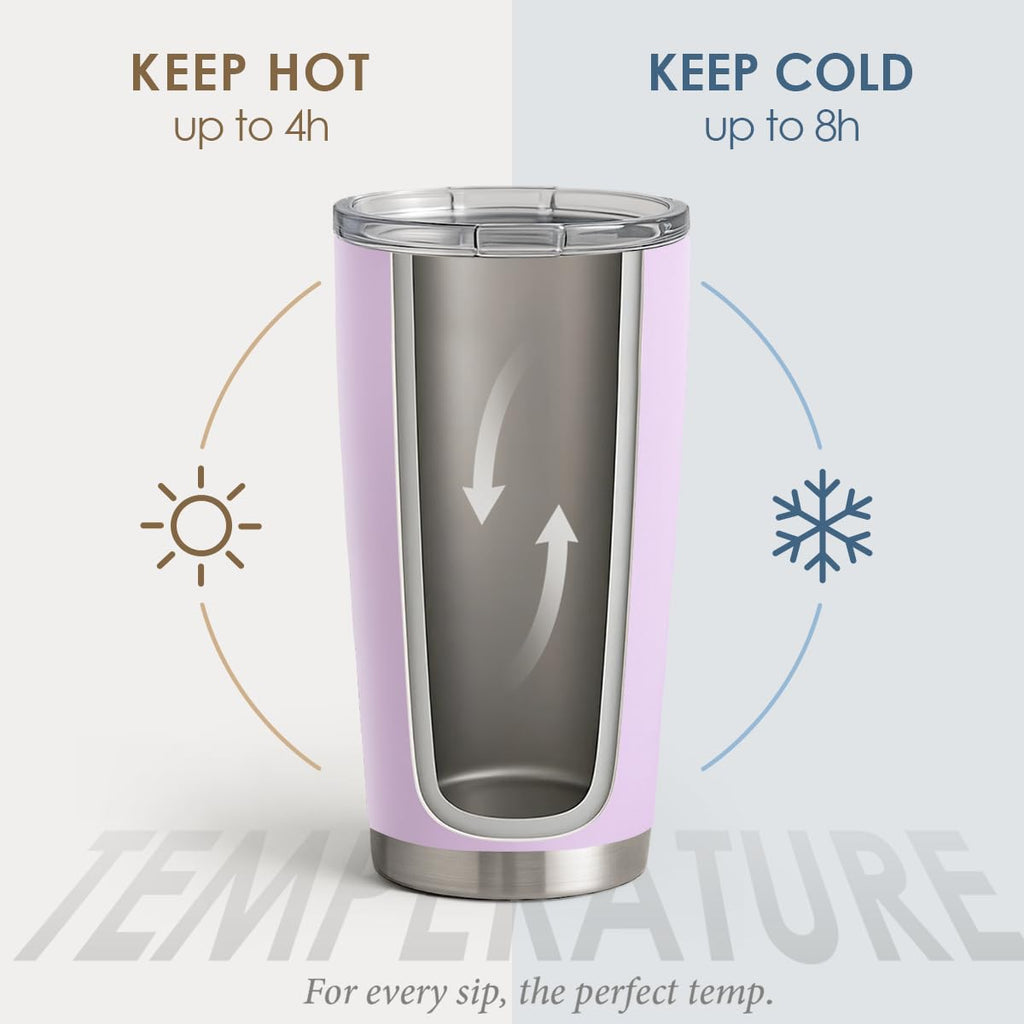 Purple 20oz Stainless Steel Insulated Tumbler V4469