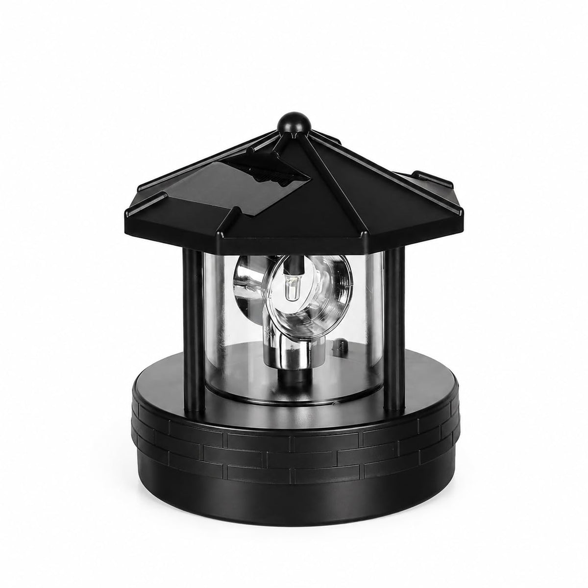 Solar Lighthouse Lamp with Rotating Beacon IP44 Waterproof LED Light D9536