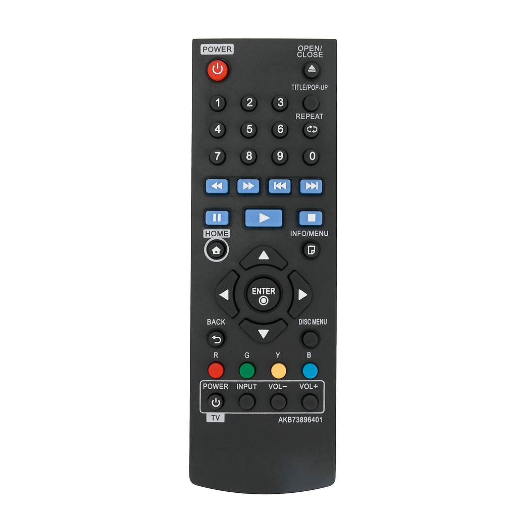 Replace Remote Control Compatible with Blu-ray Disc Player R430414