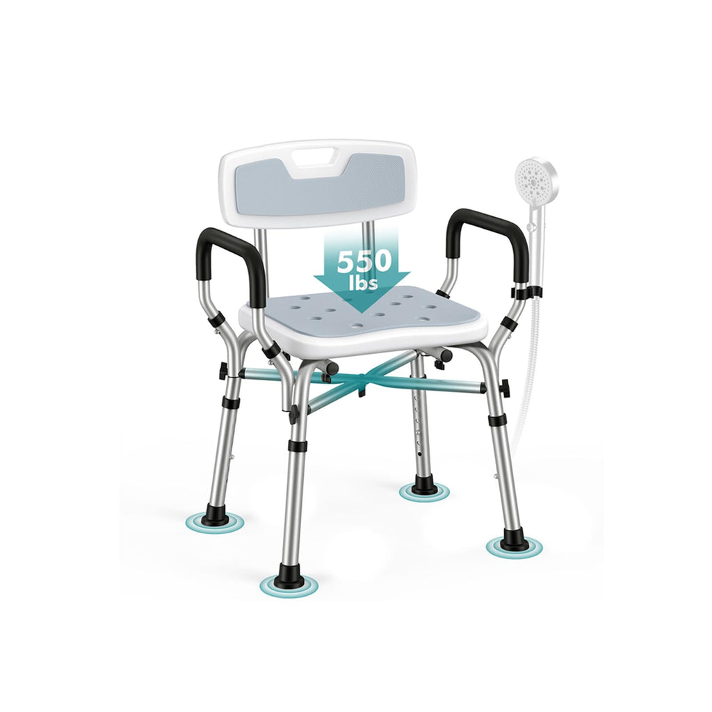 Shower Chair with Removable Arms and Back Z53216