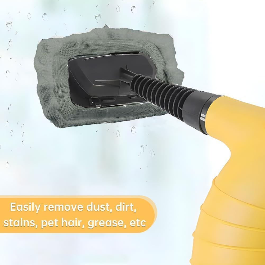 Universal Reusable Steam Cleaner Microfiber Cloth Grey 8 PCS B1660