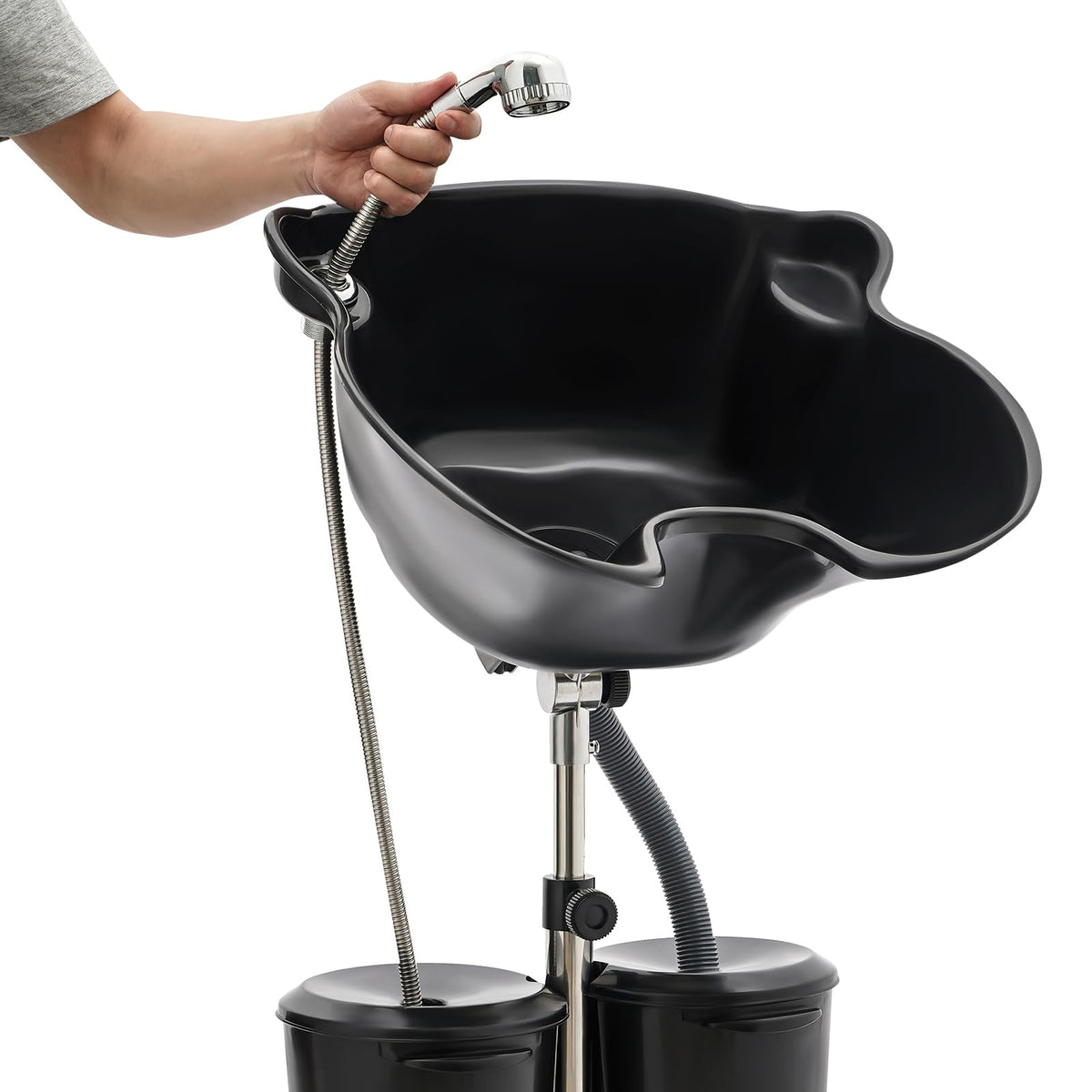 Portable Height Adjustable Plastic Shampoo Bowl E93202