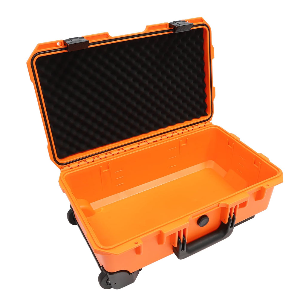 22" Rolling Waterproof Hard Case with Foam (Orange) A687