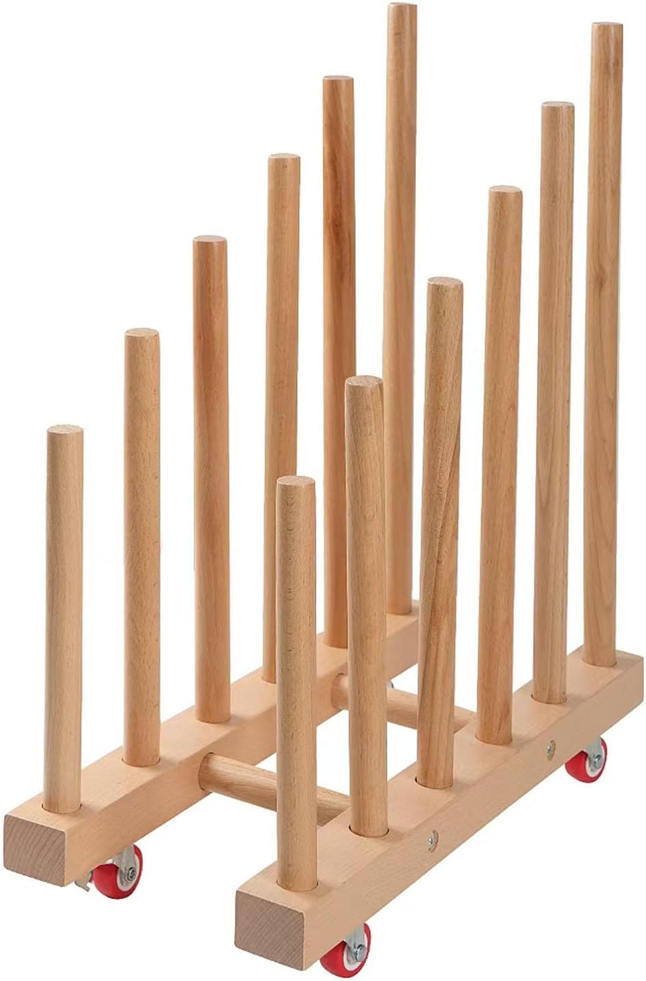 Artwork Storage Rack with Brake Caster Wheels 12in P751629