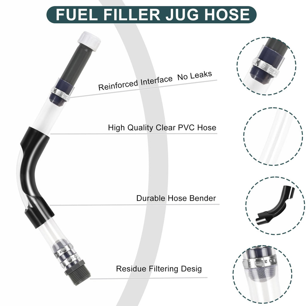 Gas Cans Fuel Jug Hose Kit 3 Pack G114018