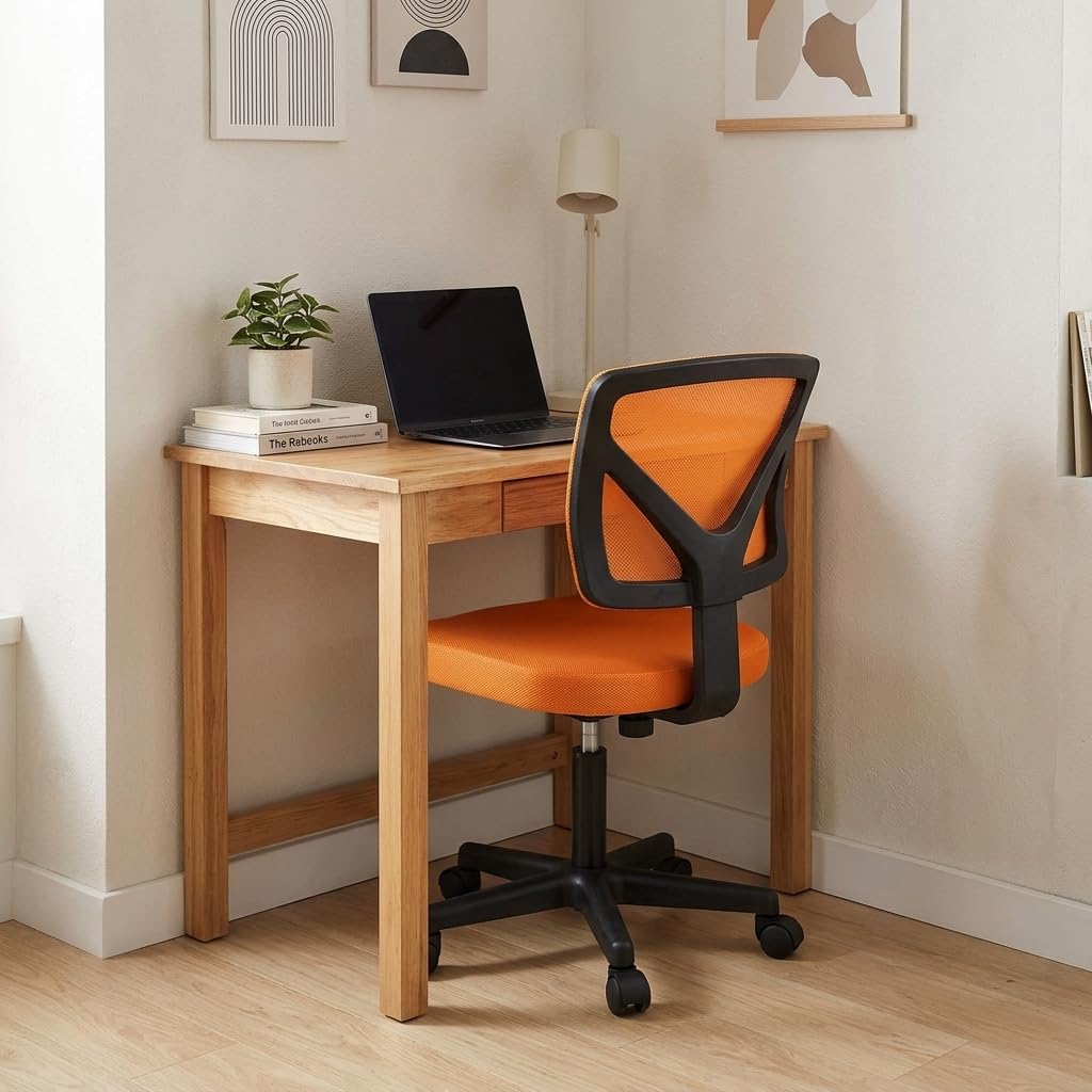 Armless Ergonomic Mesh Office Chair with Adjustable Height R16906