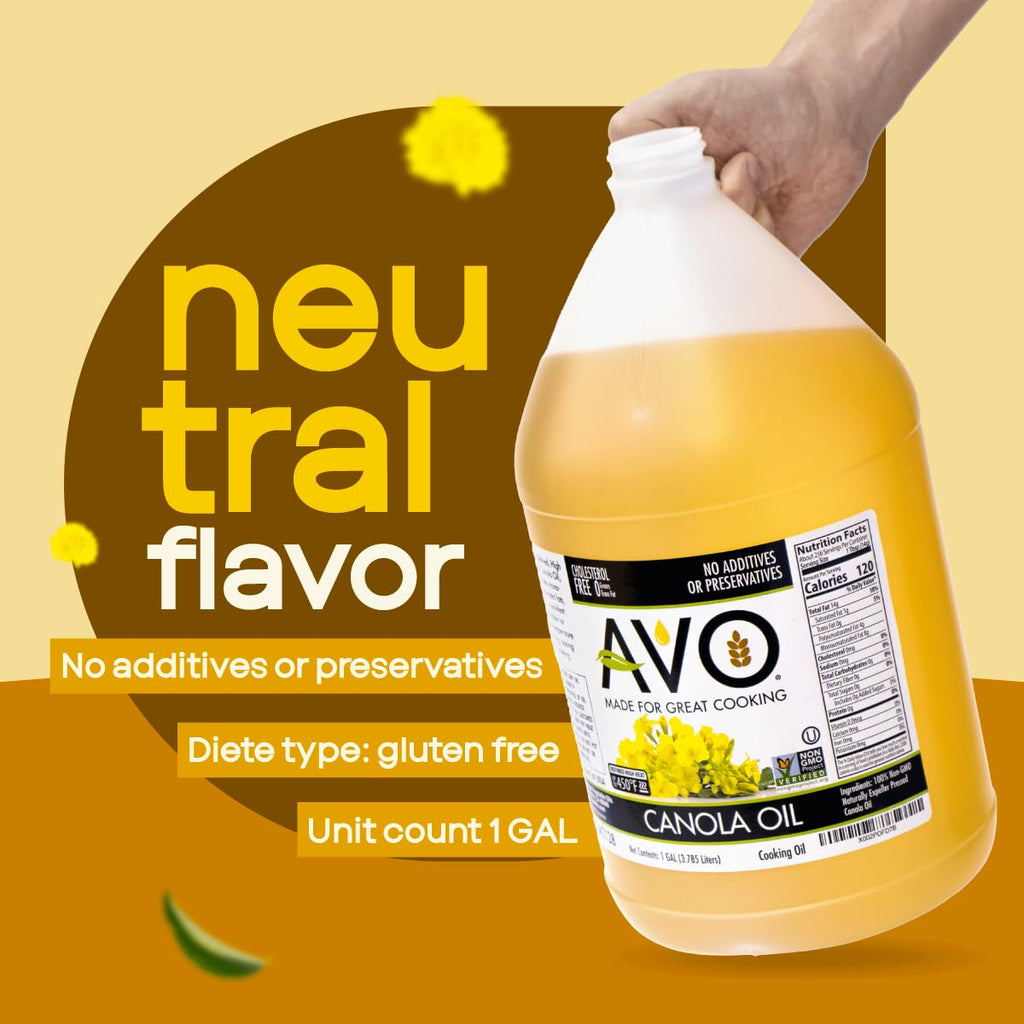 Expeller Pressed Canola Oil, 1 Gallon, Non-GMO H25074