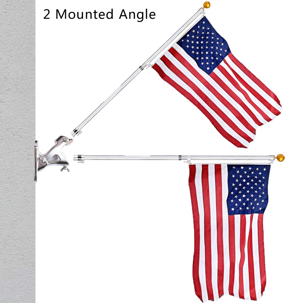 Two Position Stainless Steel Flag Pole Holder 1-1/4 inch M2504