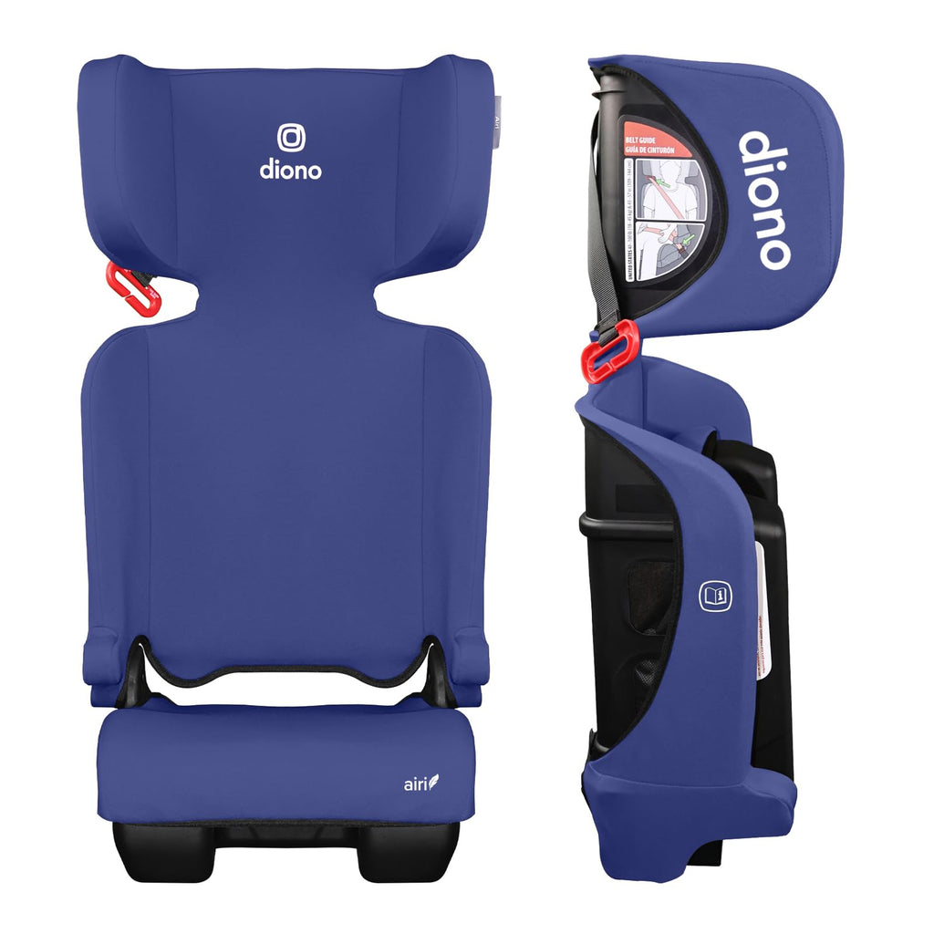 Foldable High Back Booster Seat, 40–100 lbs, Blue W333181