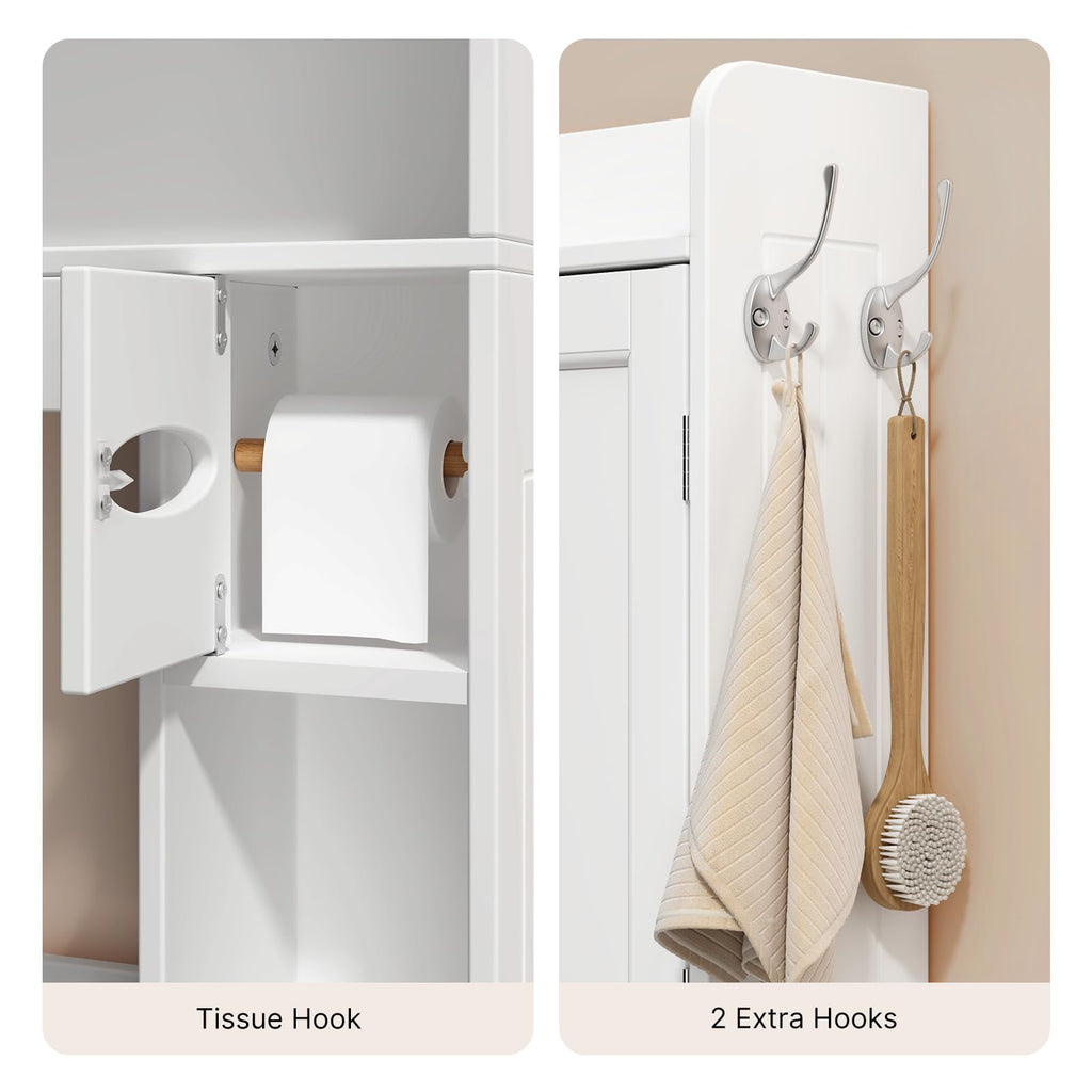 White Over The Toilet Storage Cabinet A614992