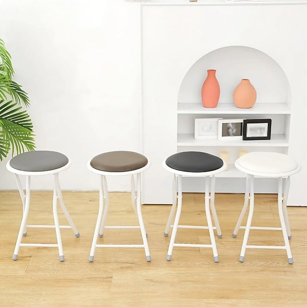 Folding 18in Round Padded Bar Stool T953