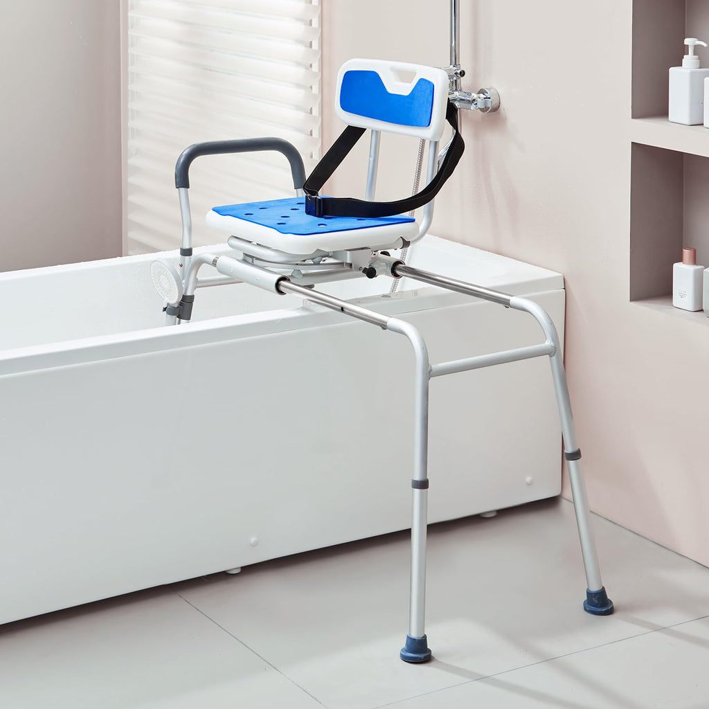 Sliding Tub Transfer Bench with 360 Degree Swivel Seat W1257
