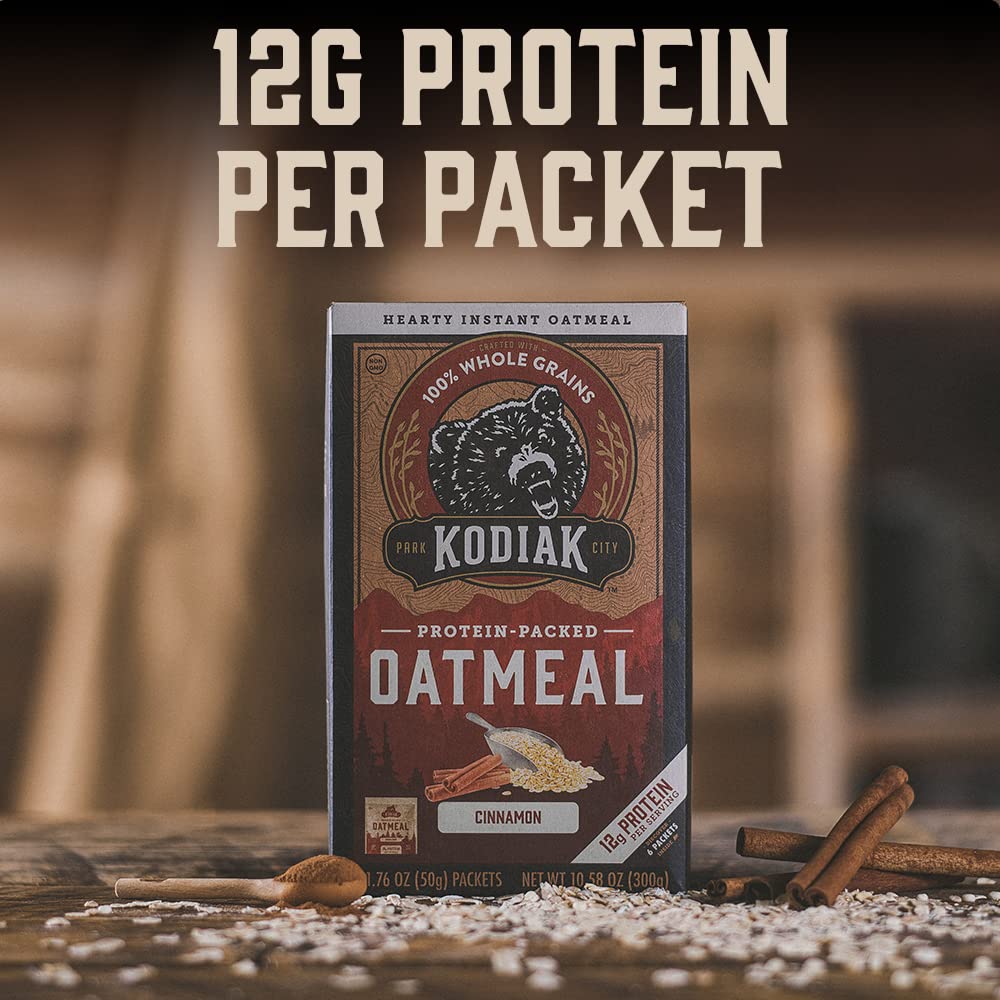 Instant Protein Oatmeal Packets, Maple & Brown Sugar, 6 Packets B62397