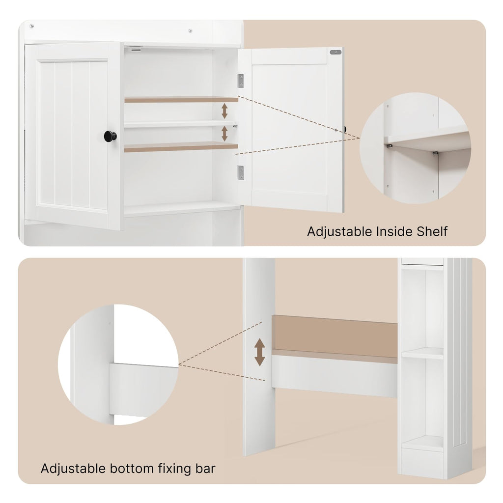 White Over The Toilet Storage Cabinet A614992
