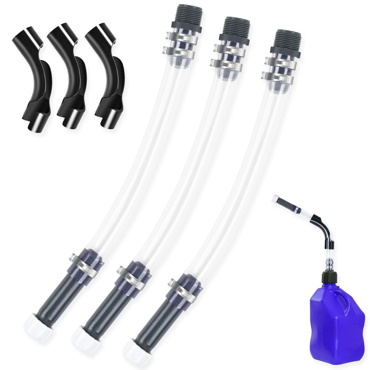 Gas Cans Fuel Jug Hose Kit 3 Pack G114018
