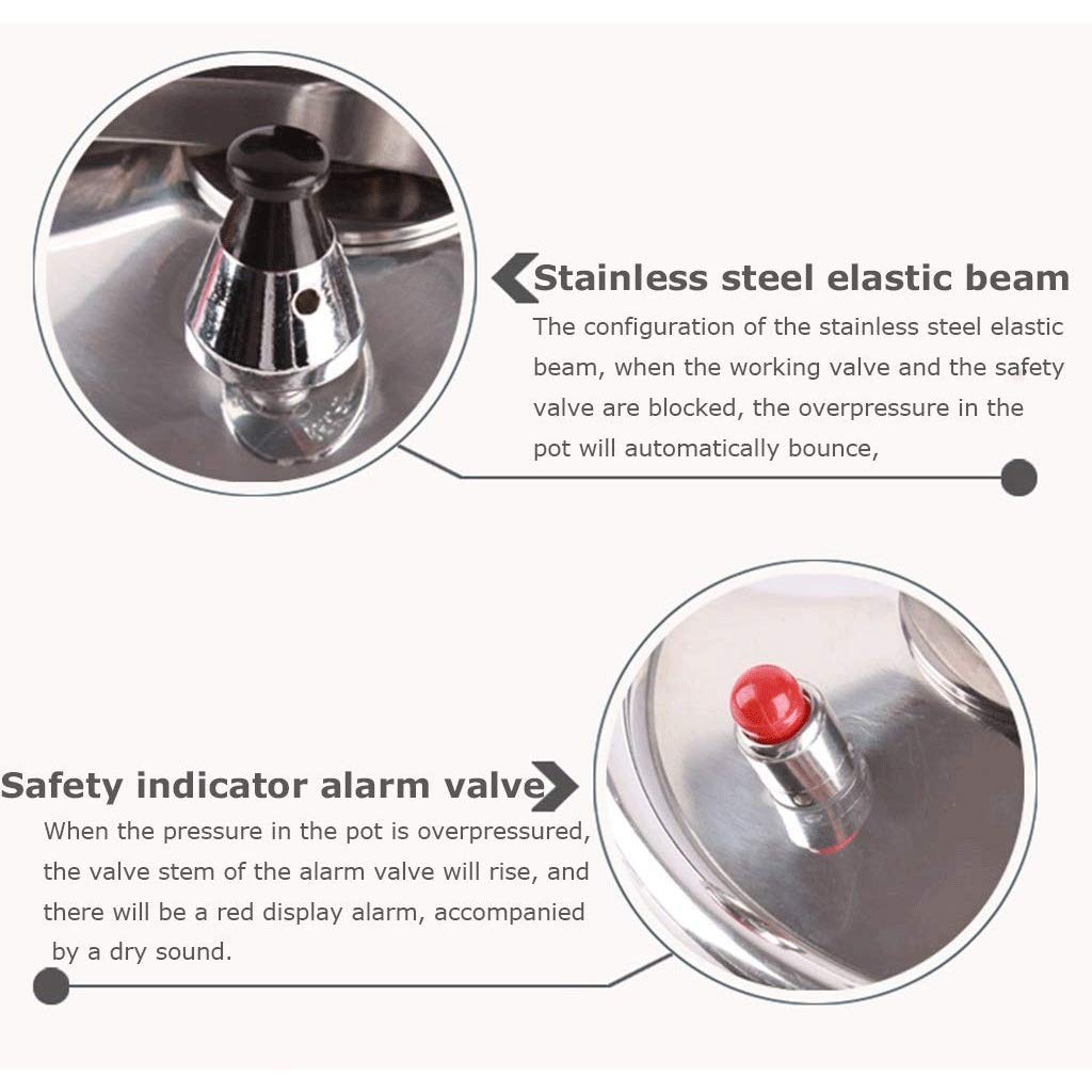 Aluminum Pressure Cooker, Non-Stick Pan, Soup Pot, Skillet, 2L 3L K16040