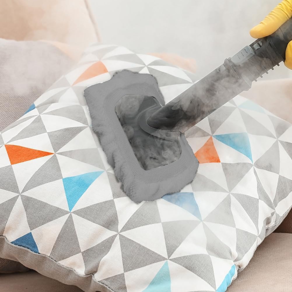 Universal Reusable Steam Cleaner Microfiber Cloth Grey 8 PCS B1660