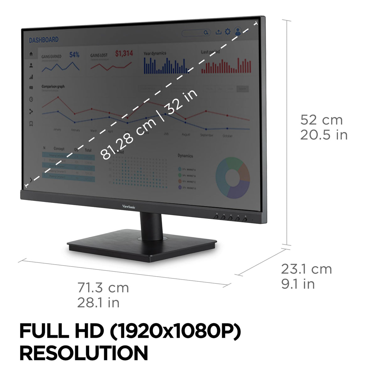 32 Inch 1080p IPS Computer Monitor N59270