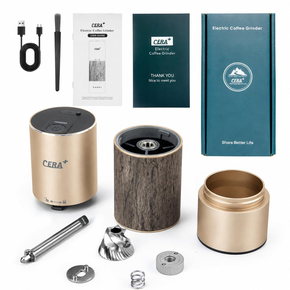 Portable Burr Coffee Grinder Q6937