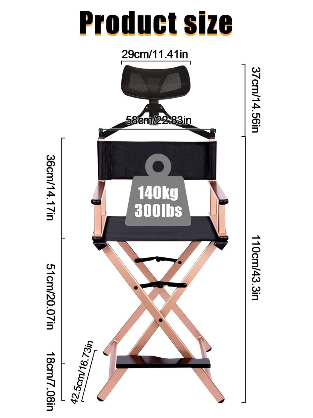 Foldable Makeup Artist Stool Chair X28604