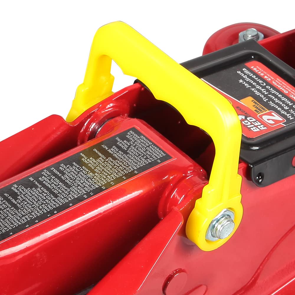 2 Ton Hydraulic Trolley Floor Jack with Carrying Case, Red R69241