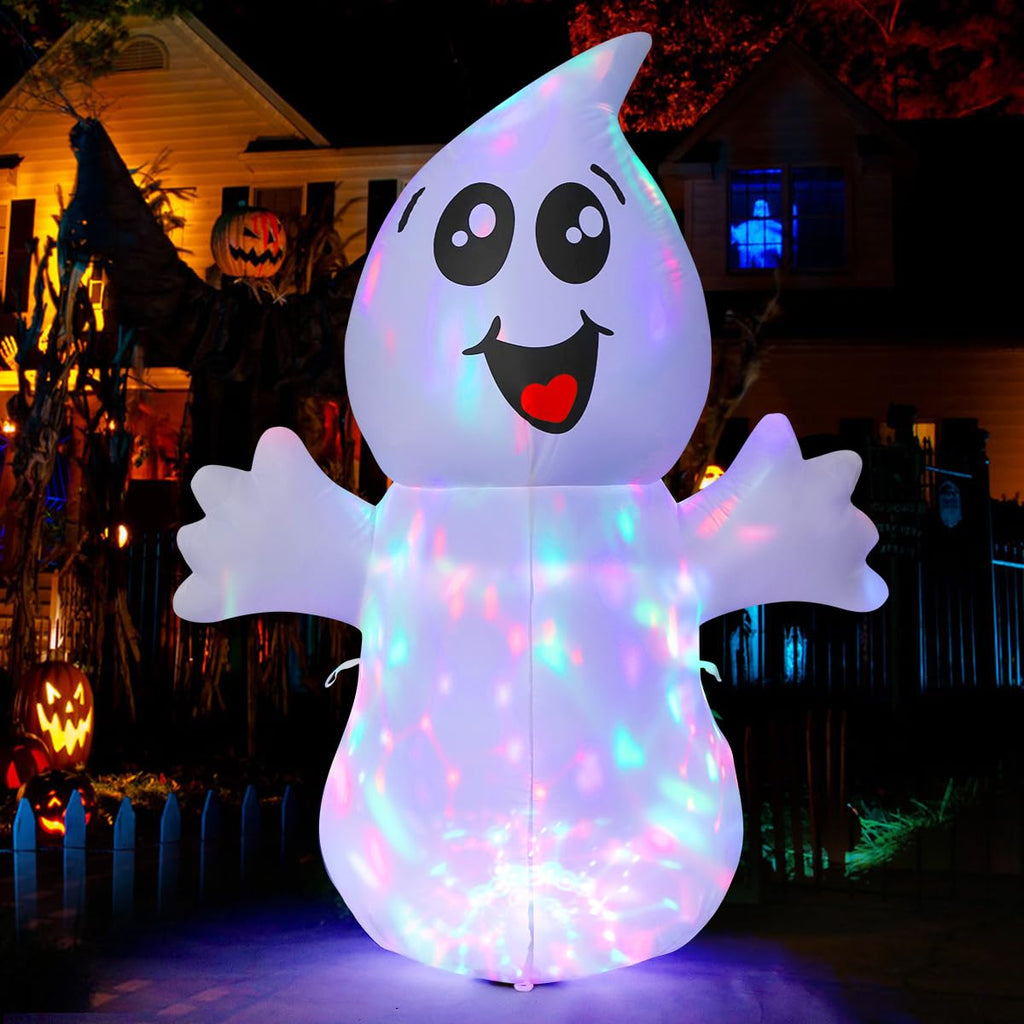 5 FT Inflatable Ghost Outdoor Decoration with Built-in LEDs L495