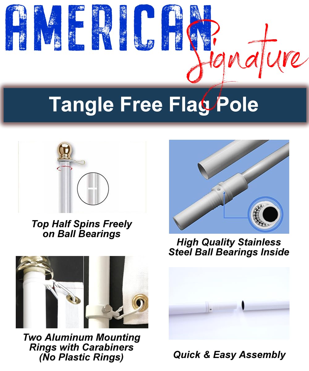 6 Ft Aluminum Flag Pole H895245