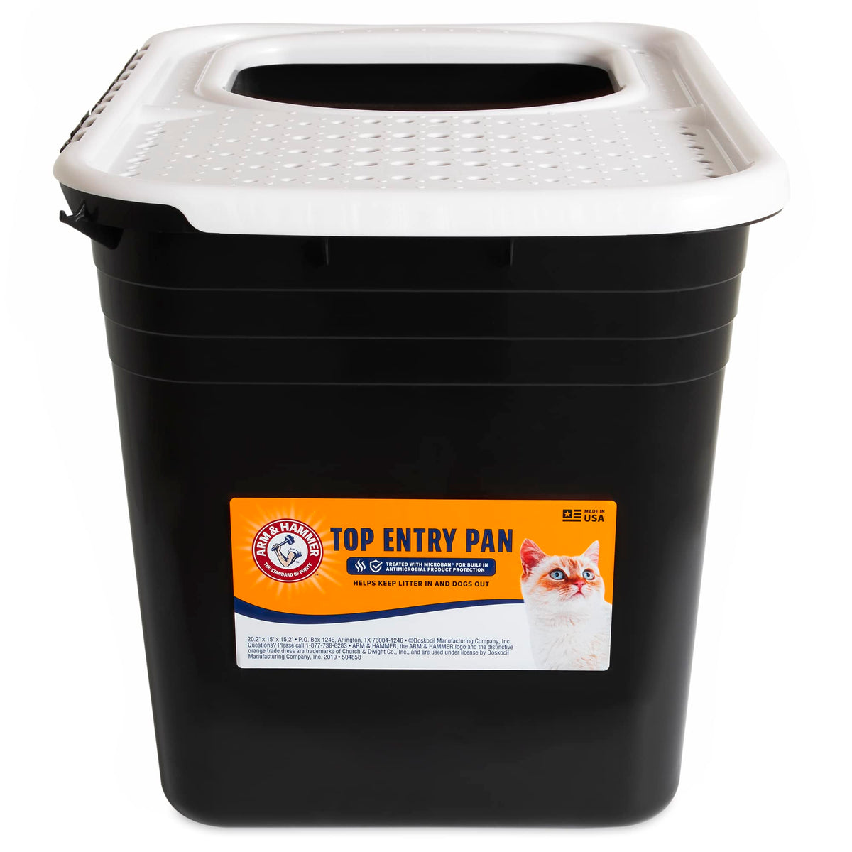 Top Entry Litter Box with Filter D2122