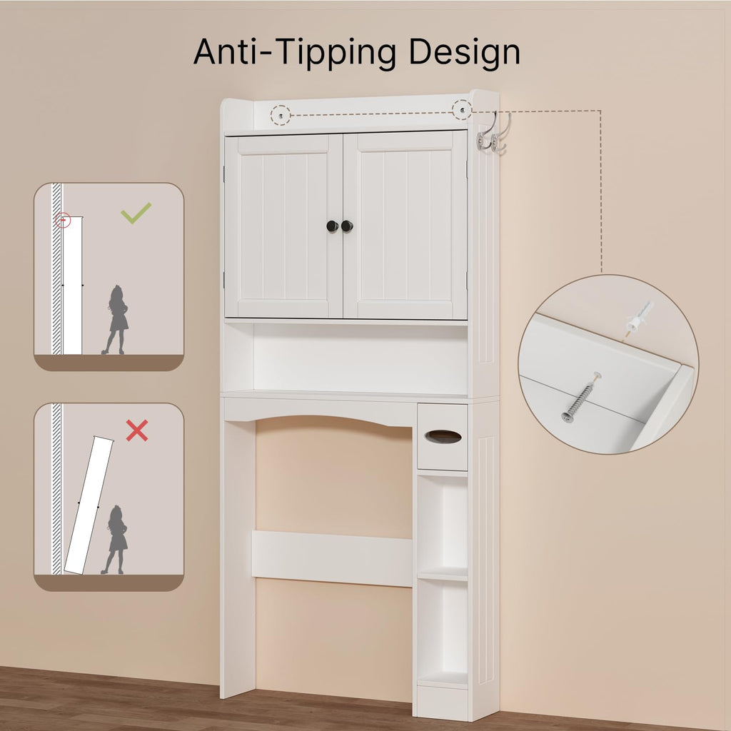 White Over The Toilet Storage Cabinet A614992