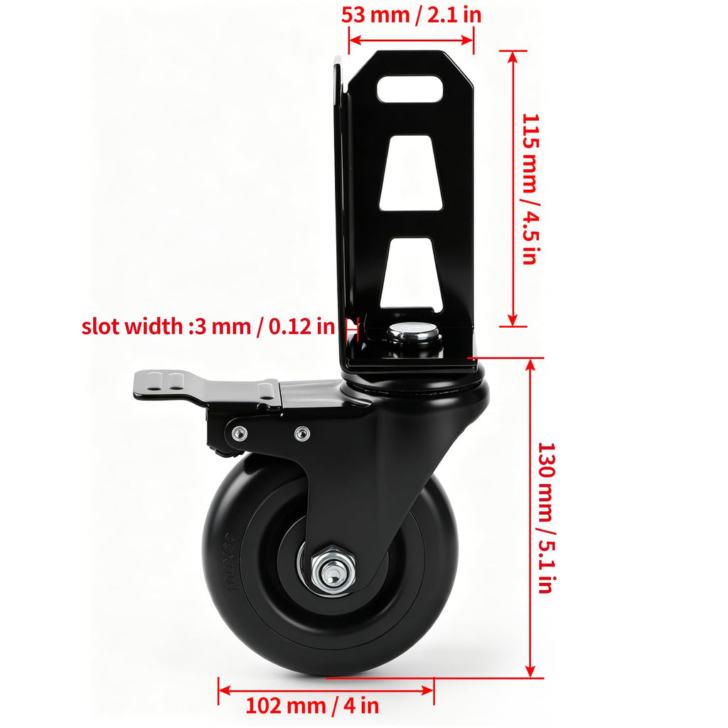 4" Storage Rack Caster Wheels A22395