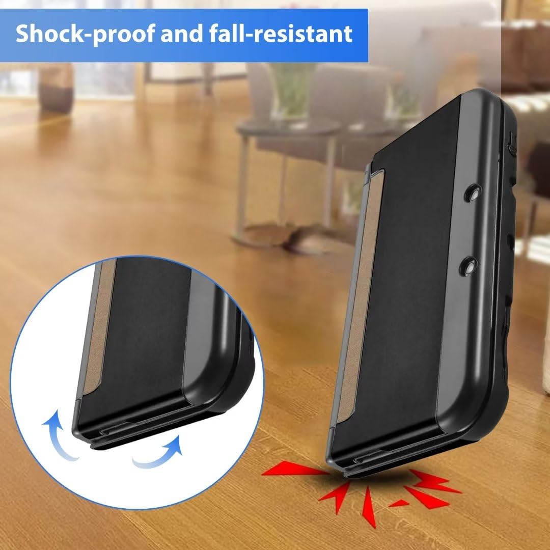 Black Aluminum Plastic Protector Case for Nintendo New 3DS XL LL T31917