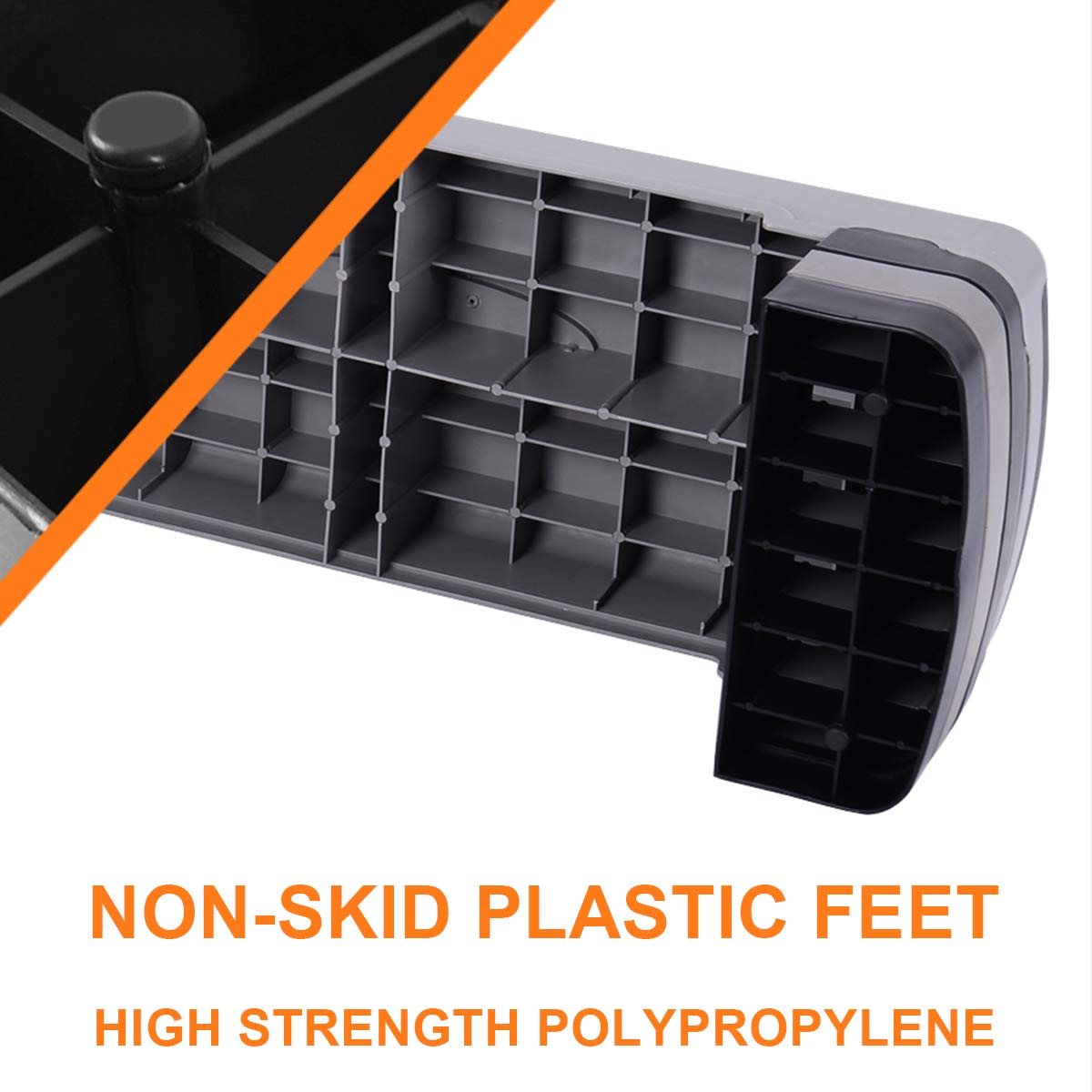 35" Height-Adjustable Non-Slip Aerobic Step Platform P47609