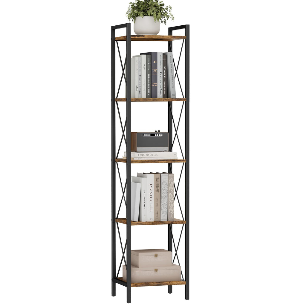 5 Tier Metal Bookshelf J987