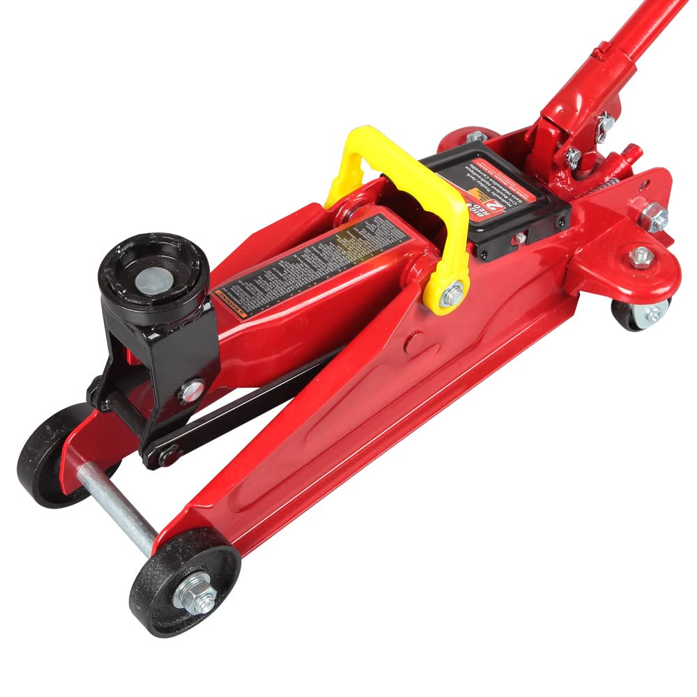 2 Ton Hydraulic Trolley Floor Jack with Carrying Case, Red R69241