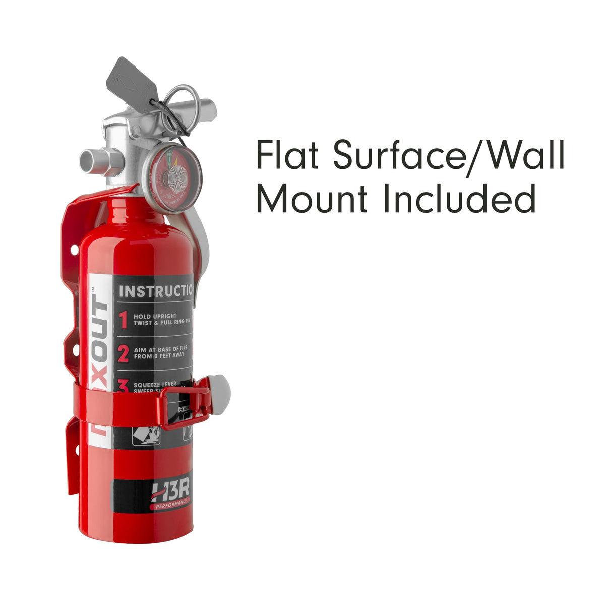 Compact Refillable Purple K Dry Chemical Fire Extinguisher 1.0 lb H594666