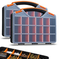 18-Compartment Portable Plastic Hardware Organizer Box A522548