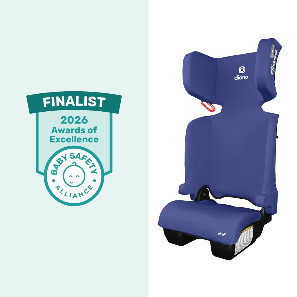 Foldable High Back Booster Seat, 40–100 lbs, Blue W333181