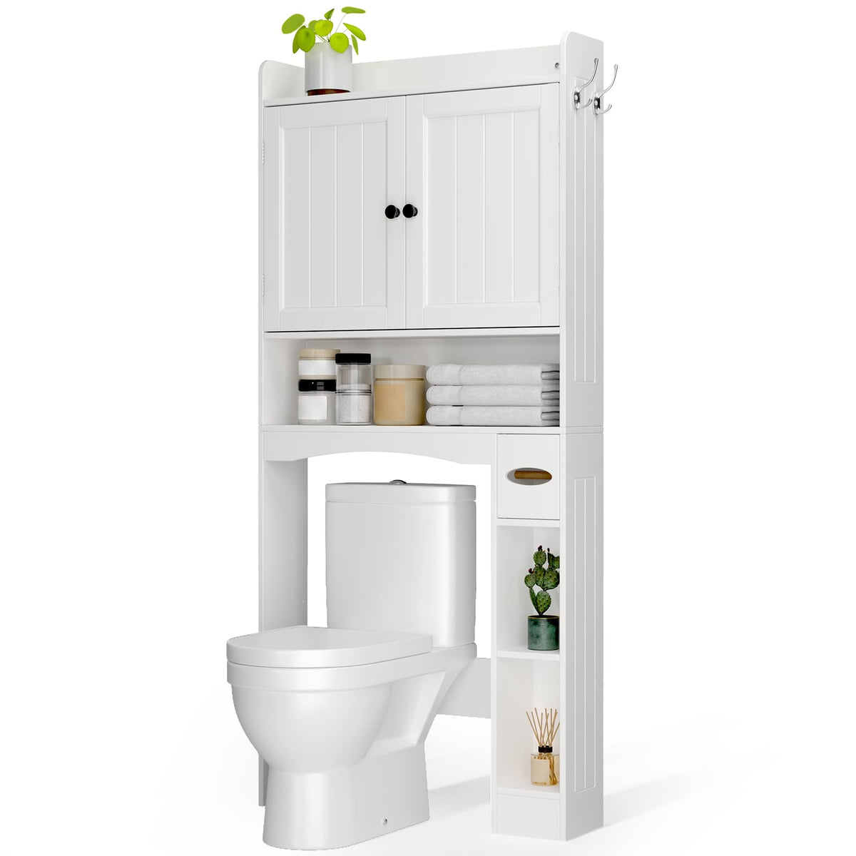 White Over The Toilet Storage Cabinet A614992