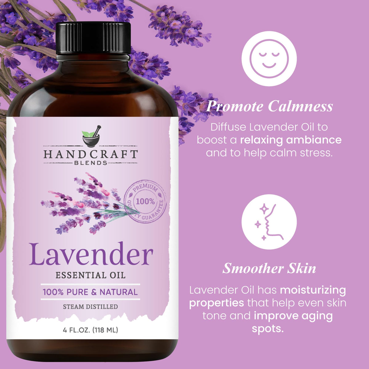 Lavender and Lemon Essential Oils 2 x 4 Fl Oz X277