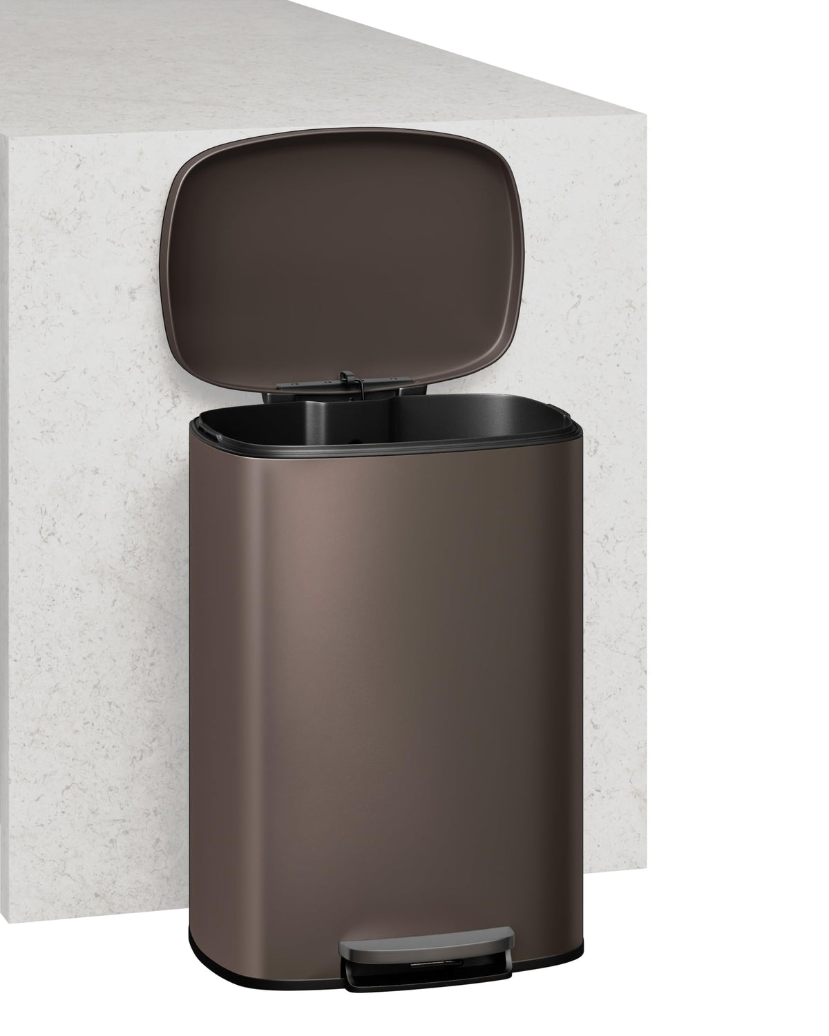 13 Gal 3 Gal Stainless Steel Step Trash Can Combo Set T48737