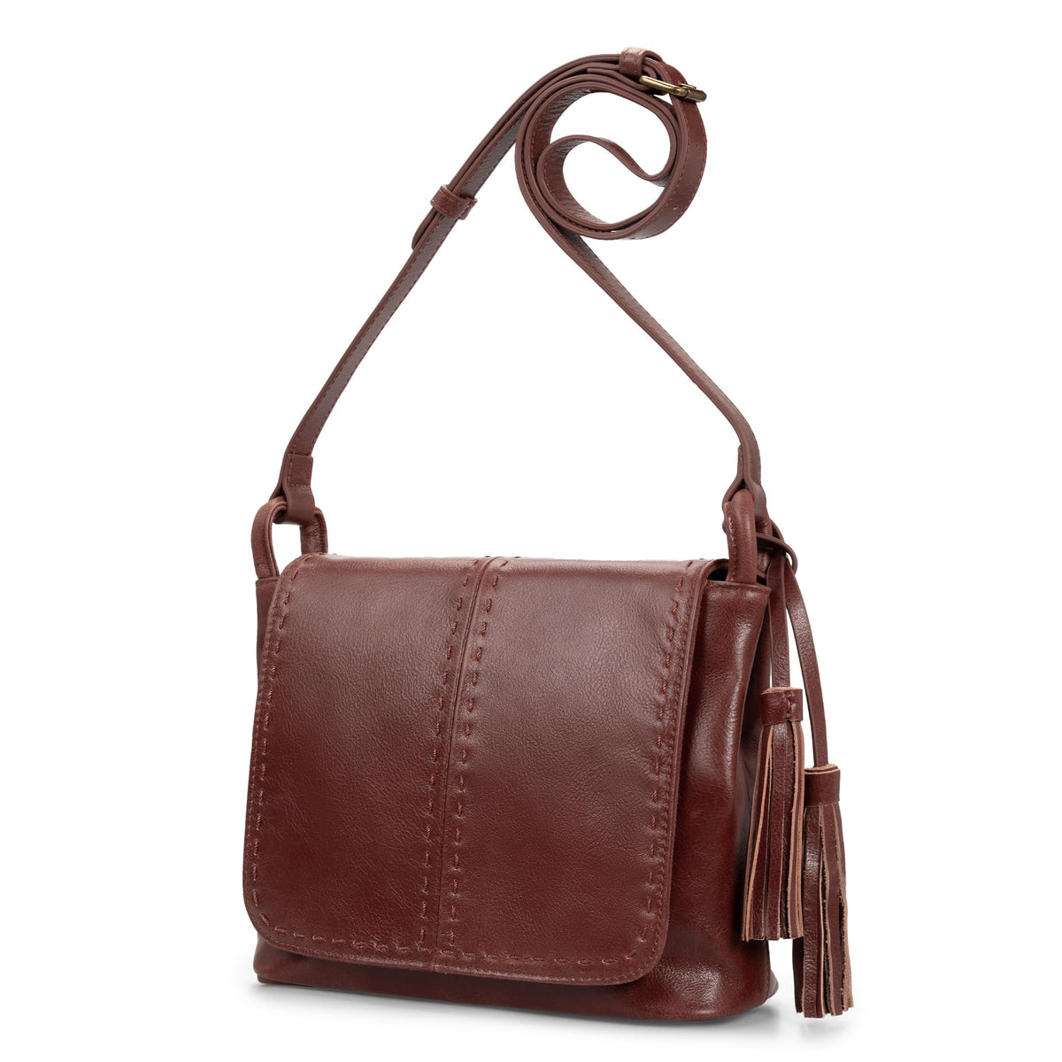 Vintage Leather Crossbody Bag with Multi-Pockets RFID B242463