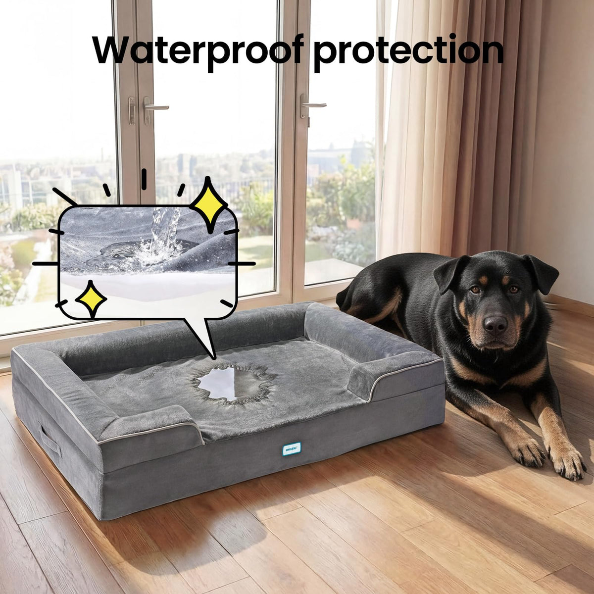 Extra Large Memory Foam Dog Bed T63495