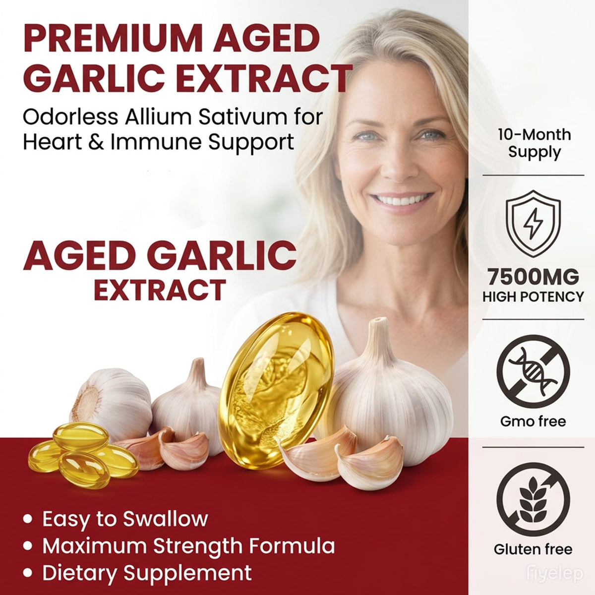 Aged Garlic Extract Capsules 300 Count G721229