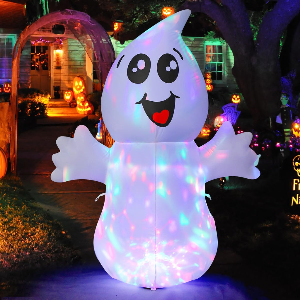 5 FT Inflatable Ghost Outdoor Decoration with Built-in LEDs L495