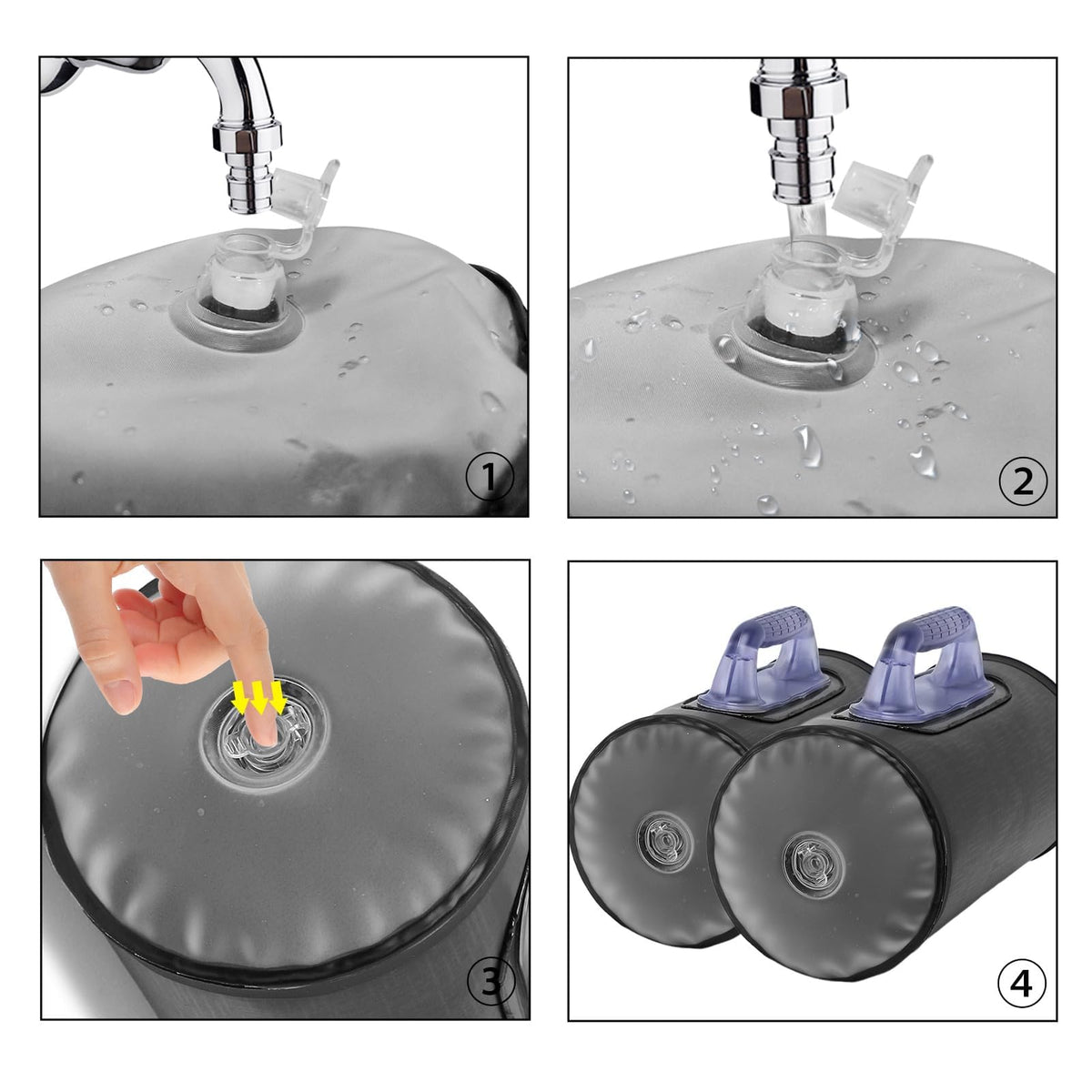 Water Filled Training Dumbbells, Adjustable Weights to 40Lbs Q8573