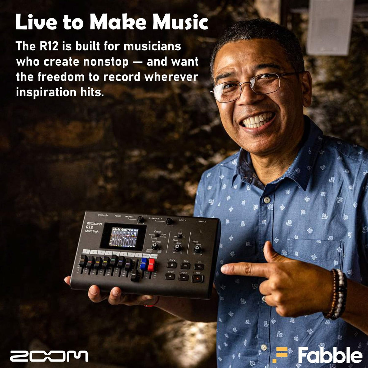 Portable Recorder Bundle with Podcast Mic Pack, Headphones, Mic Stand, XLR Cable, Foam Windscreen, Batteries and 32GB microSD Card B840